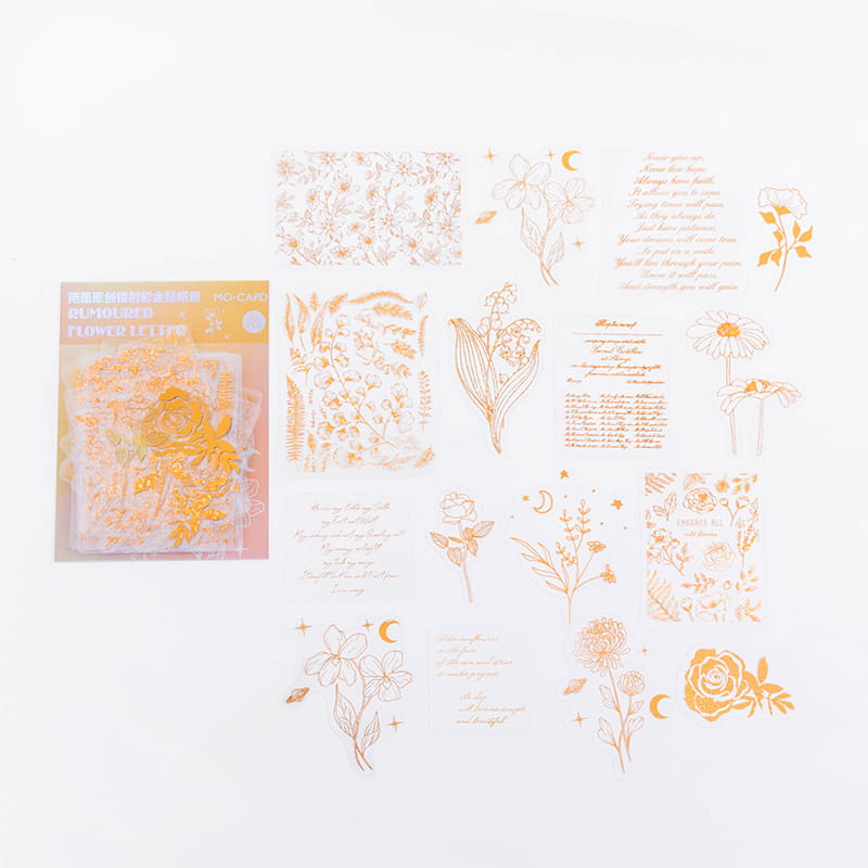 45 Pcs Golden Sticker Pack