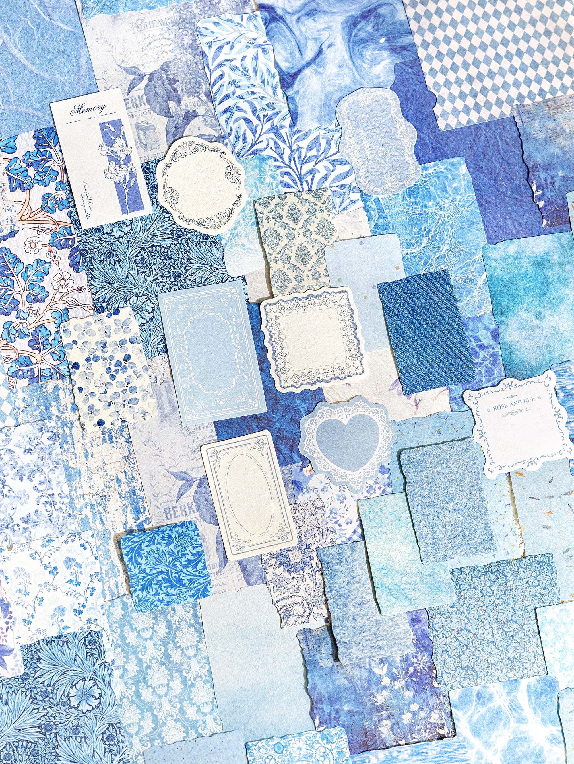 100 PCS Decorative Scrapbooking Paper Pack