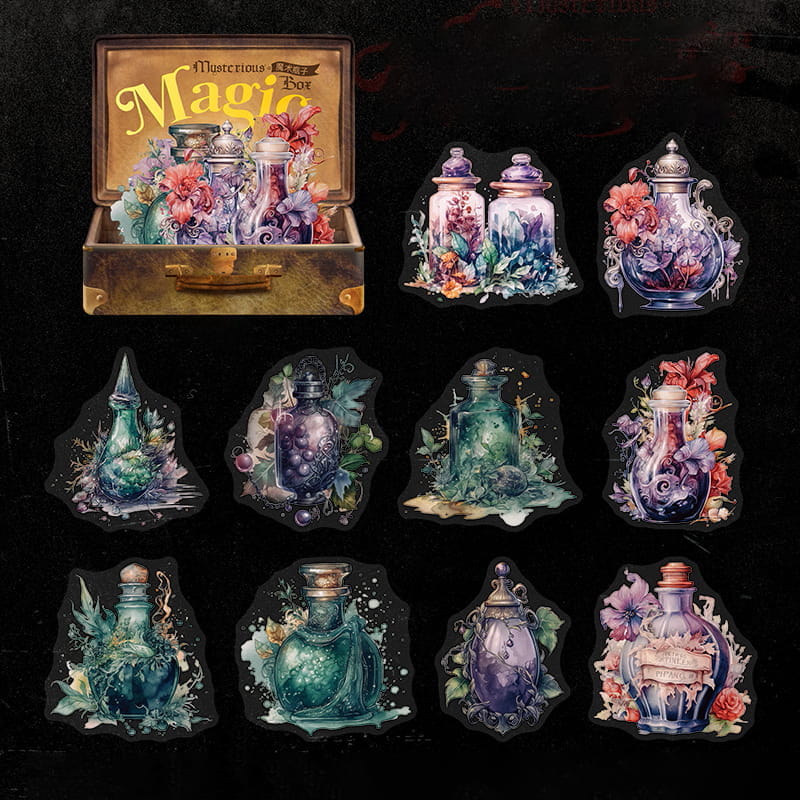 Pack de 20 autocollants mystères magiques