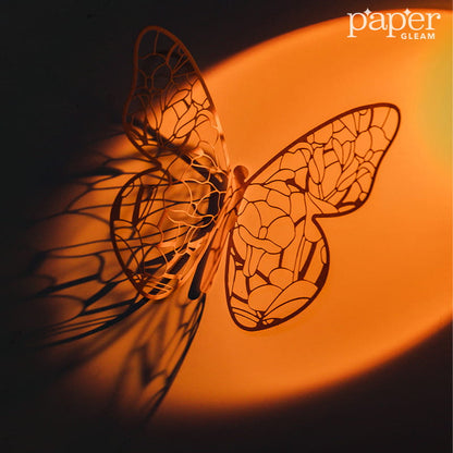 6 Pcs Hollow-out Lace Butterfly Deco Paper