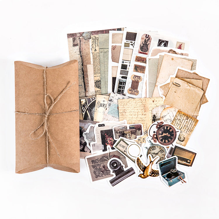 30-teiliges Retro-Materialpaket
