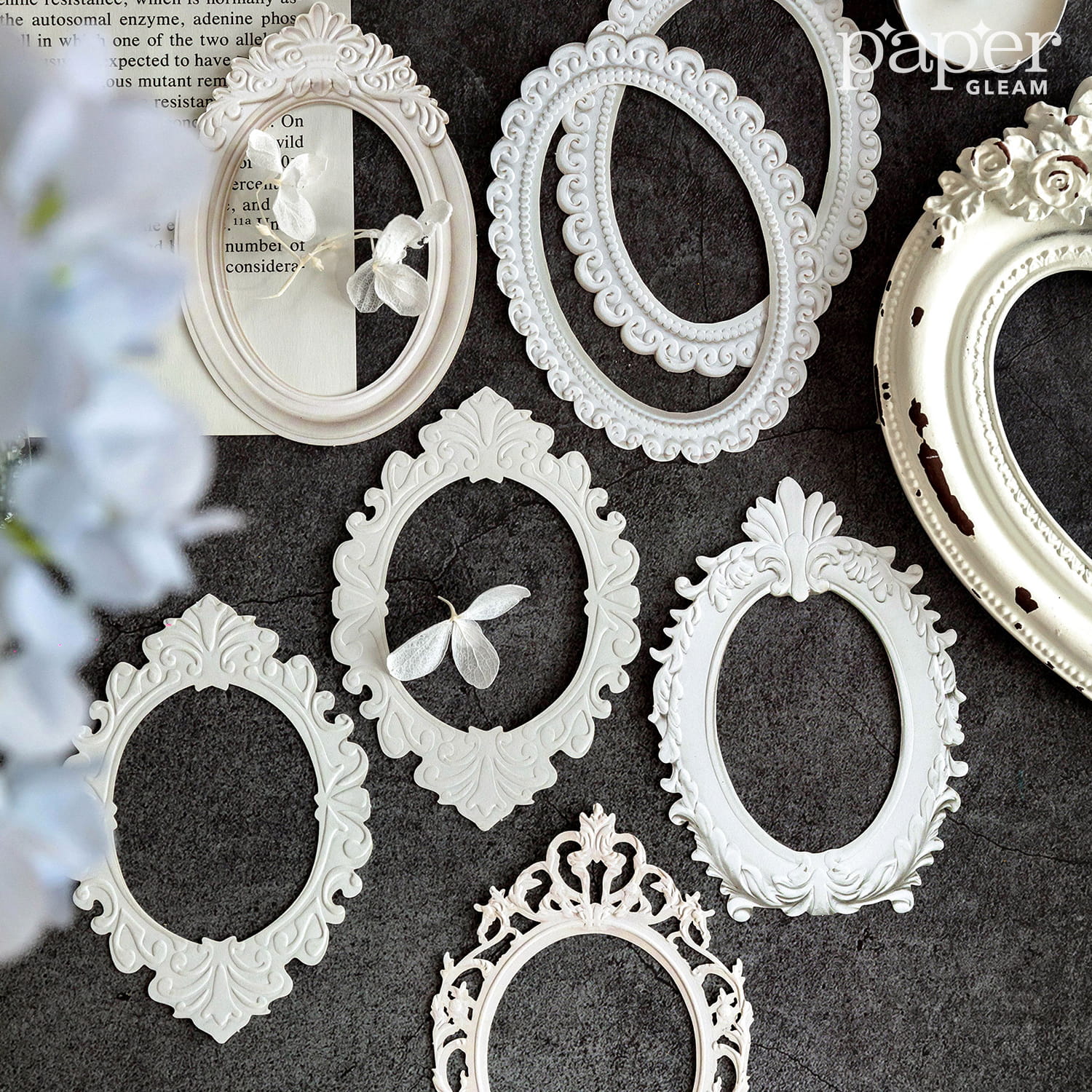 Lot de 10 cadres photo décoratifs style Relievo 