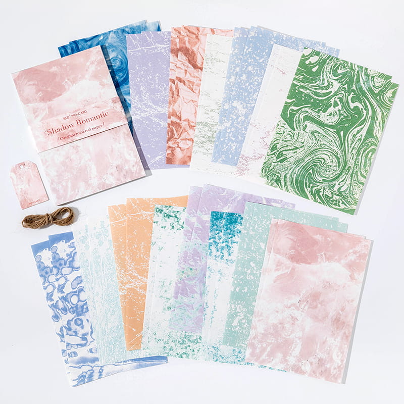 30 Stück River Flow Series Materialpapierpaket 