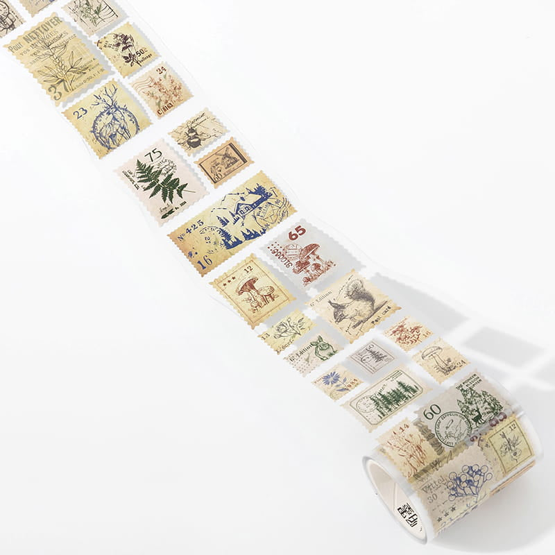 Vintage Coated Paper Stamp Tape (2m)