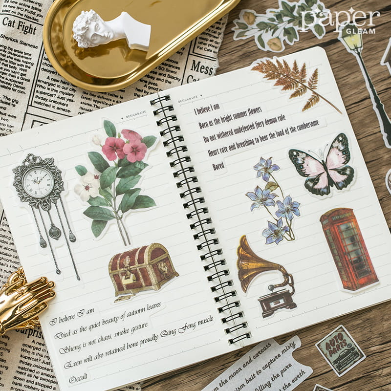 60 Pcs Washi Paper Sticker Pack