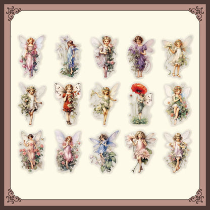 30 Pcs Fairy Maiden Series PET Sticker Pack