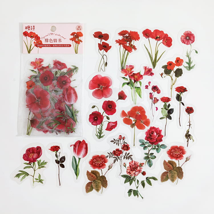 Pack de 40 autocollants de la série Natural
