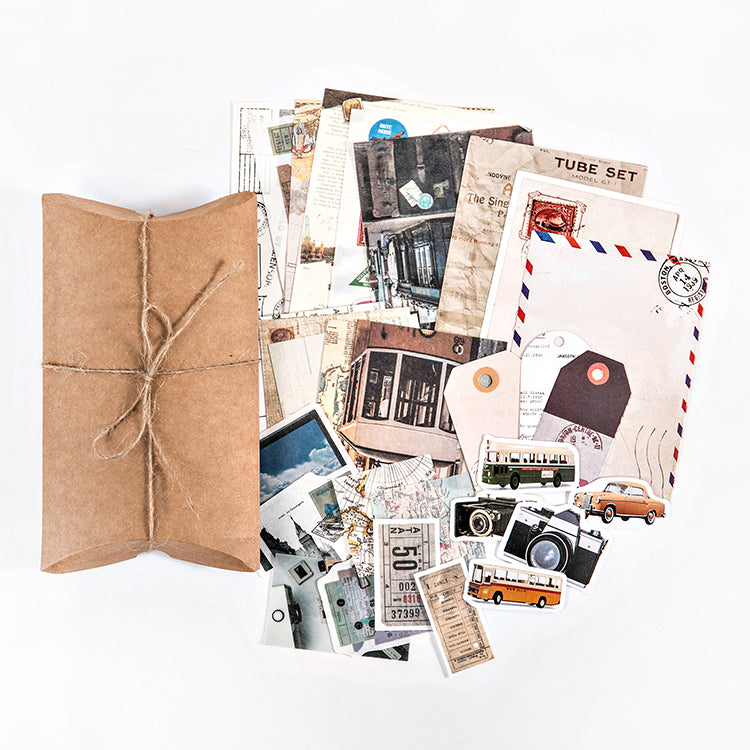 30-teiliges Retro-Materialpaket