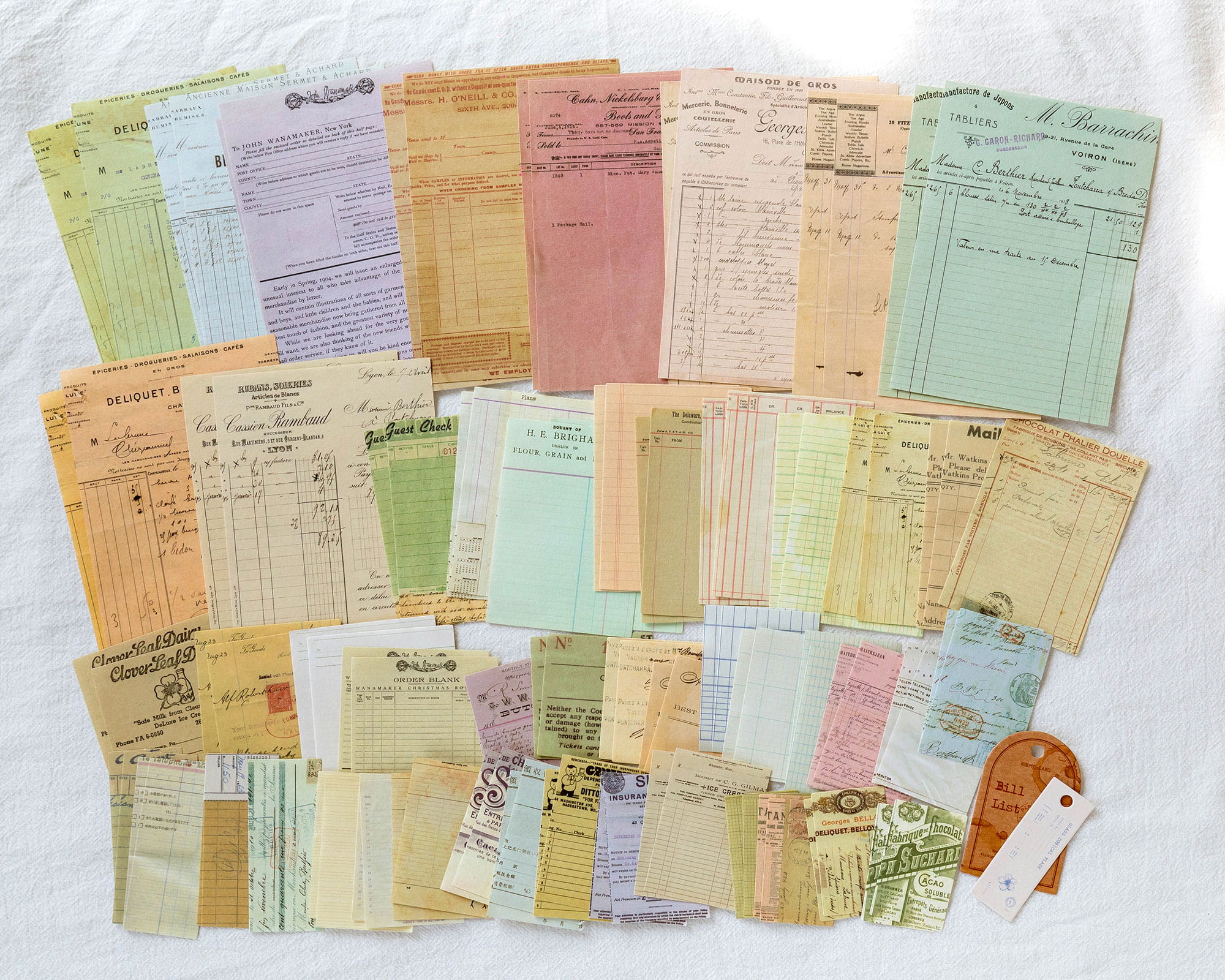 100 PCS Memory Post Office Vintage Scrapbook Paper Pack