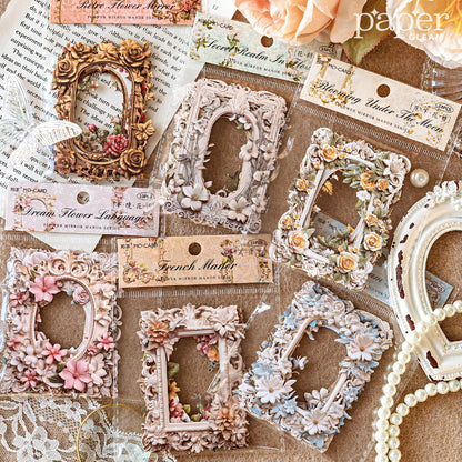 10 Pcs Vintage Floral Cutout Border Deco Pack