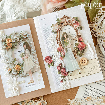 10 Pcs Vintage Floral Cutout Border Deco Pack