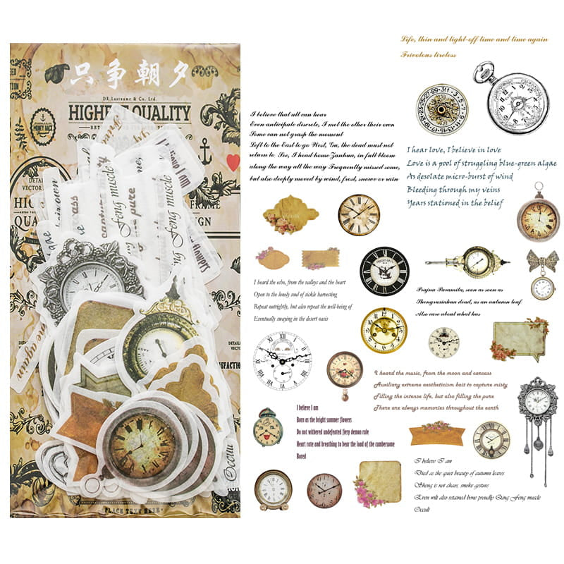 Lot de 60 autocollants en papier Washi 