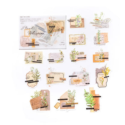 30 Pcs Collage Series Washi Paper Sticker