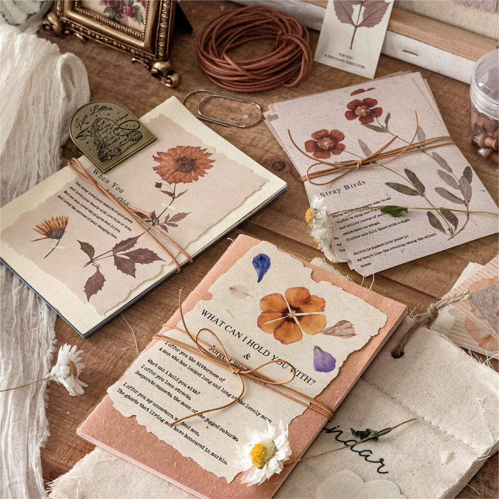 100 PCS Dried Flower Series Material Pack