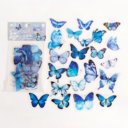 40 Pcs PET Butterflies Sticker Pack