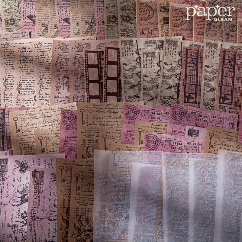 30 Pcs Old Manuscript Deco Material Paper