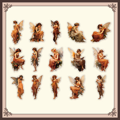 30 Pcs Fairy Maiden Series PET Sticker Pack