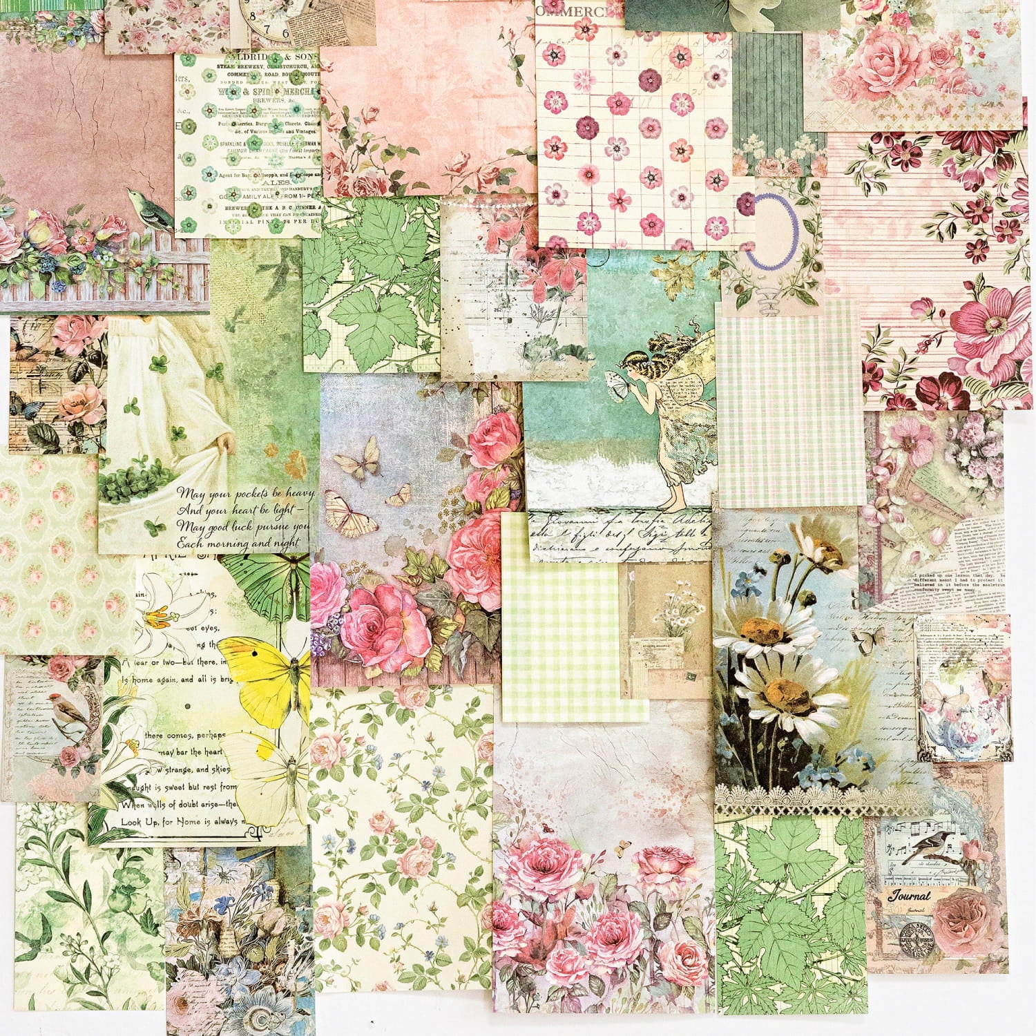 100 PCS Vintage Rustic Manor Series Material Pack