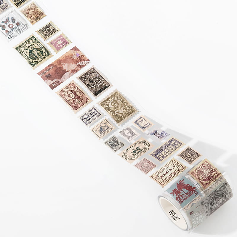 Vintage Coated Paper Stamp Tape (2m)