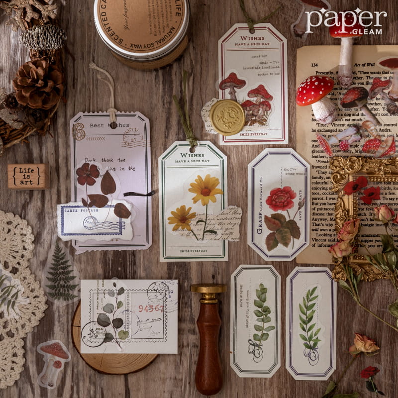 Pack de 40 autocollants de la série Natural