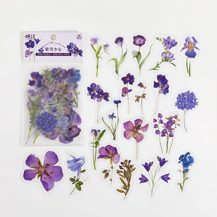 Pack de 40 autocollants de la série Natural
