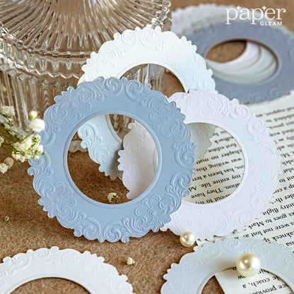 10 Pcs Vintage Baroque Embossed Die-Cut Journal Collage Pack