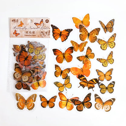 40 Pcs PET Butterflies Sticker Pack