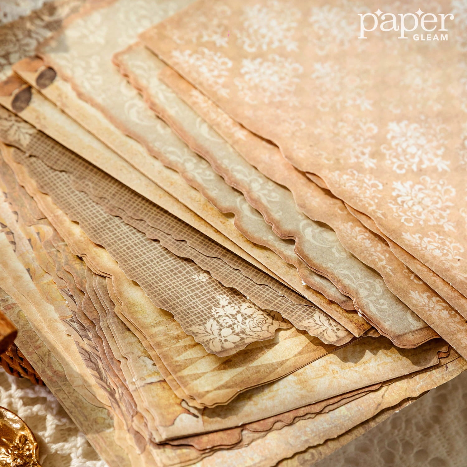 Lot de 30 feuilles de papier décoratif de la série Gentle Wind 