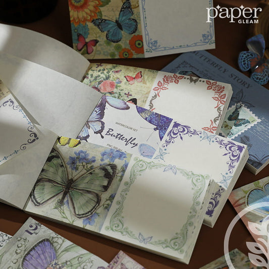 Butterfly Series Decorative Base Paper (42 Pcs)