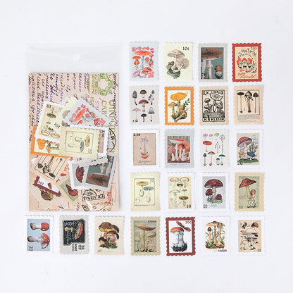 46 Pcs Postage Stamp Sticker Pack