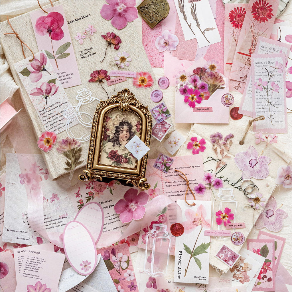 100 PCS Dried Flower Series Material Pack