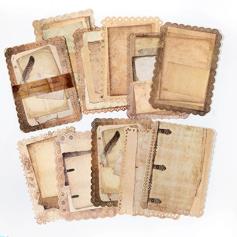 10 pièces de papier ajouré en dentelle 