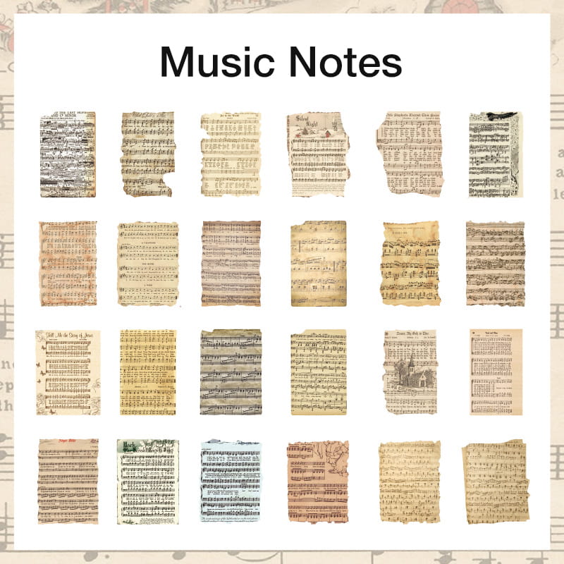 24-teiliges selbstklebendes Retro-Aufkleberpaket