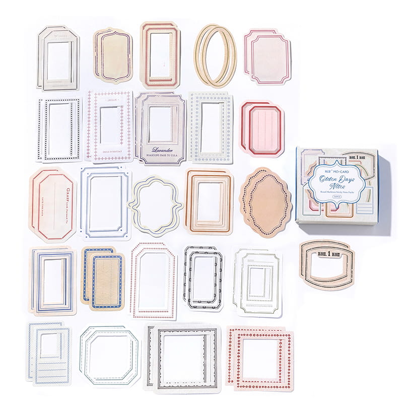 Lot de 50 feuilles de collage découpées en boîte