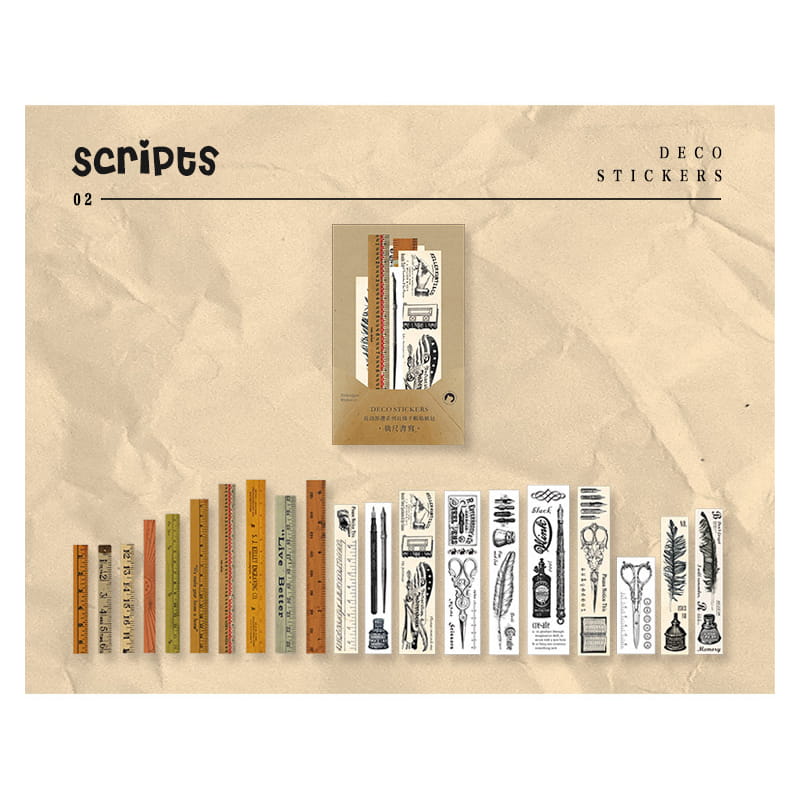 Lot de 40 bandes autocollantes en papier Washi