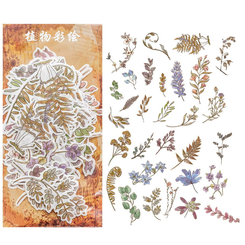Lot de 60 autocollants en papier Washi 