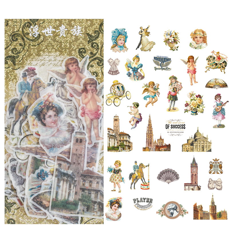Lot de 60 autocollants en papier Washi 