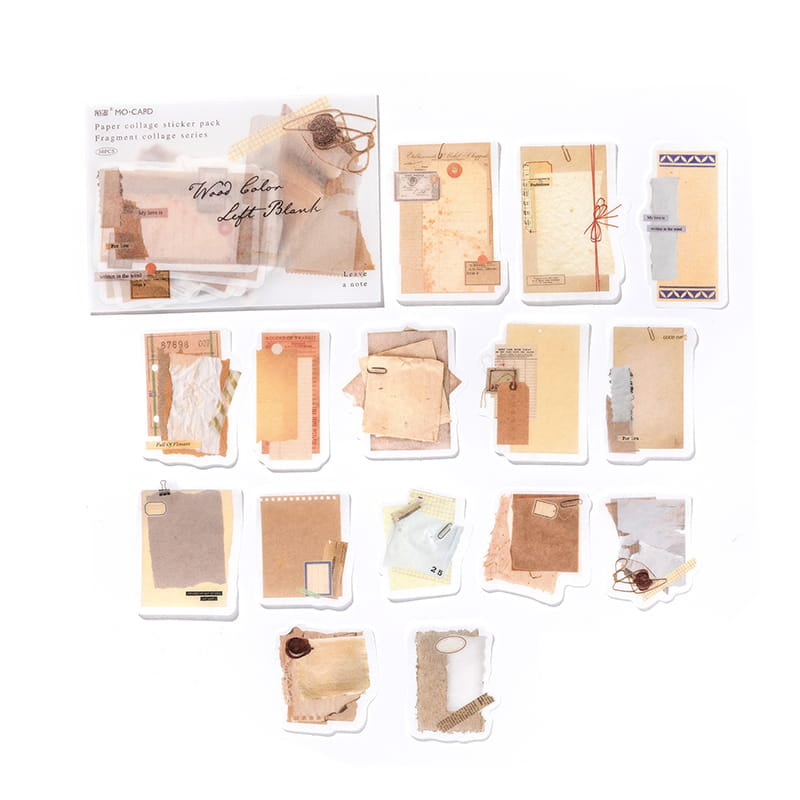 30 Stück Washi-Papieraufkleber der Collage-Serie 