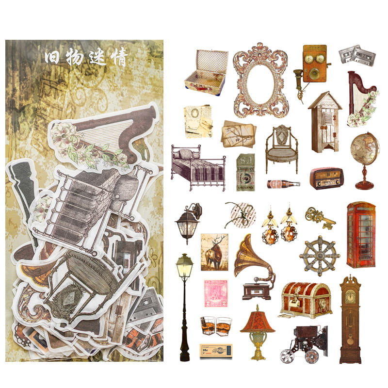 Lot de 60 autocollants en papier Washi 