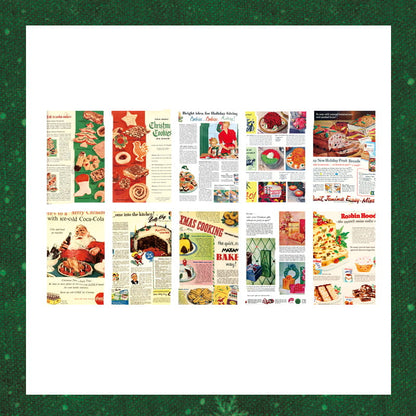 50 Pcs Christmas Theme Material Paper Pack