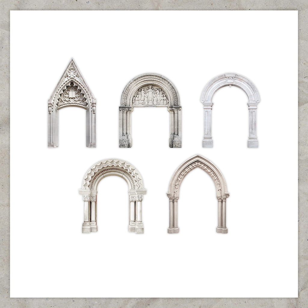 Lot de 15 bordures décoratives vintage en relief