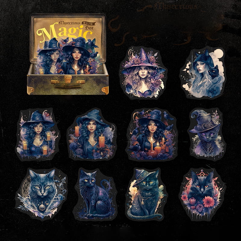 Pack de 20 autocollants mystères magiques