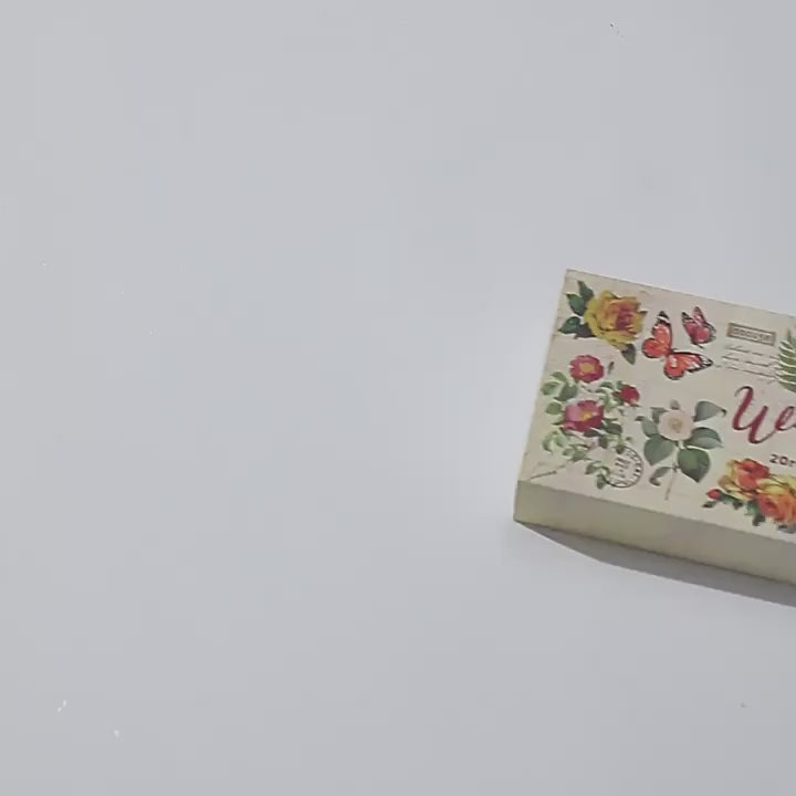 Vintage Plant & Christmas Washi Tape Set (20 Rolls)