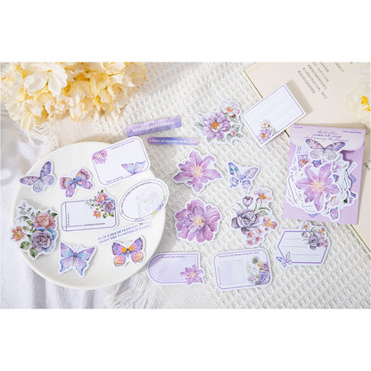 40 Pcs Floral and Butterfly Journal Deco Sticker Pack