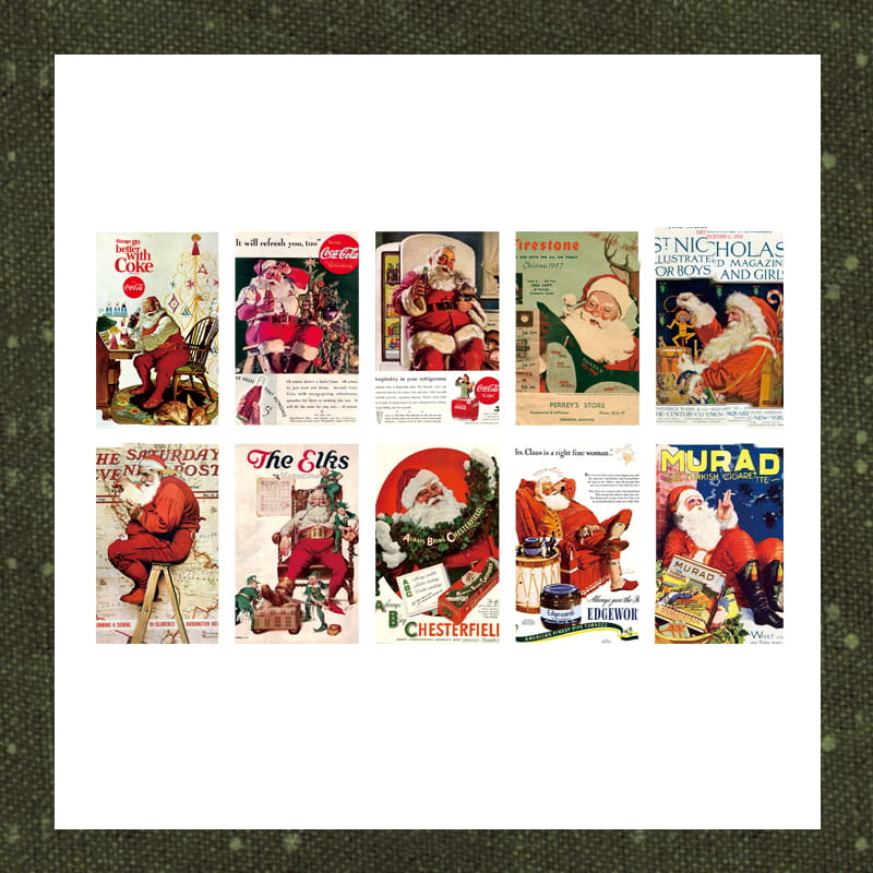 50 Pcs Christmas Theme Material Paper Pack