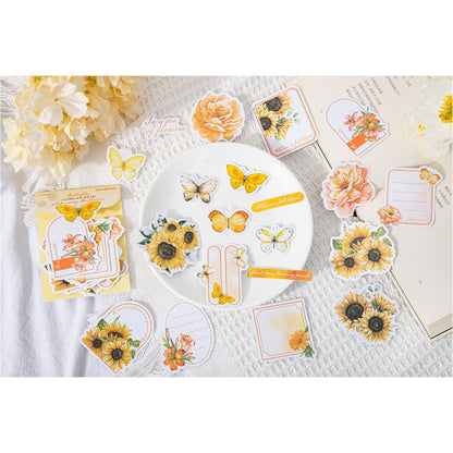 40 Pcs Floral and Butterfly Journal Deco Sticker Pack